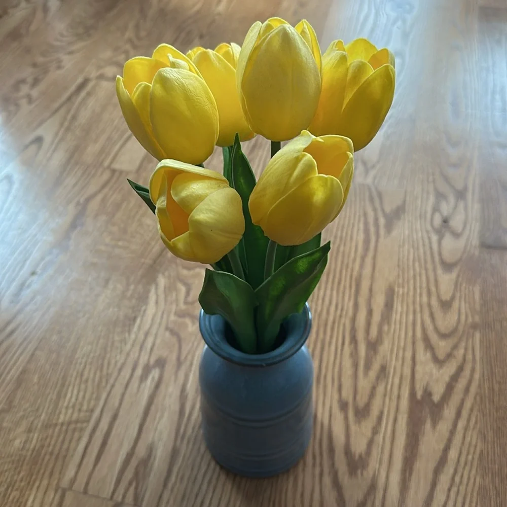 Tulip Faux Flower Arrangement